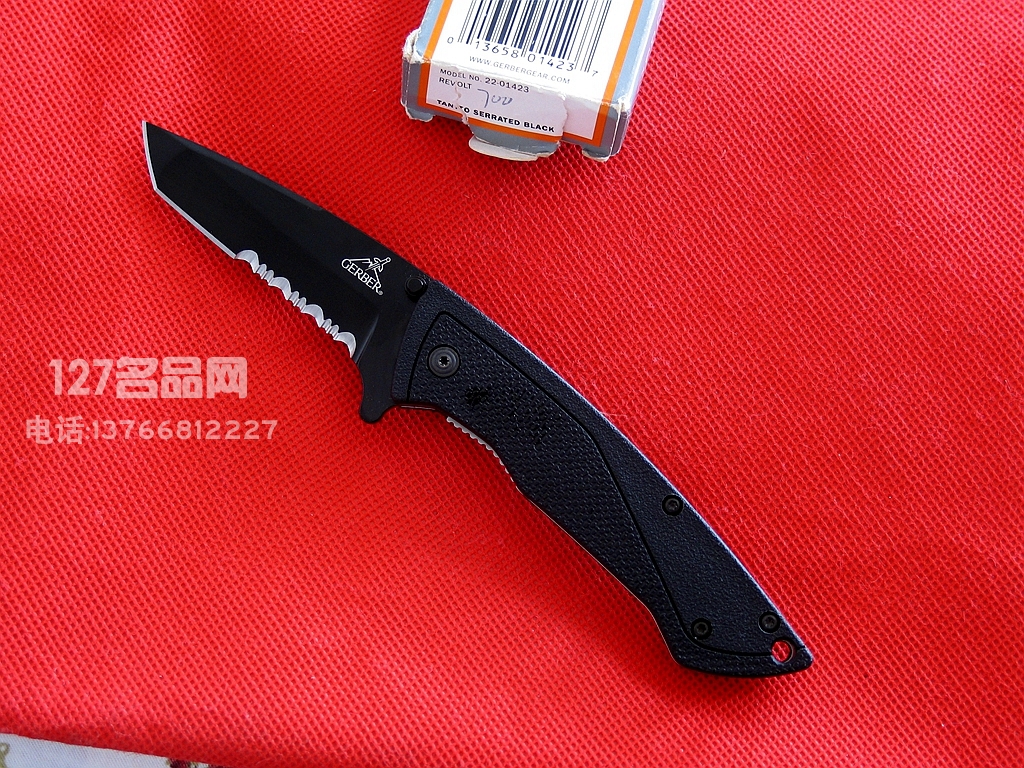 美国GERBER 戈博1423半齿折刀 127名品网 