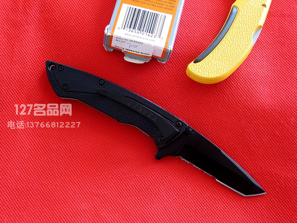 美国GERBER 戈博1423半齿折刀 127名品网 