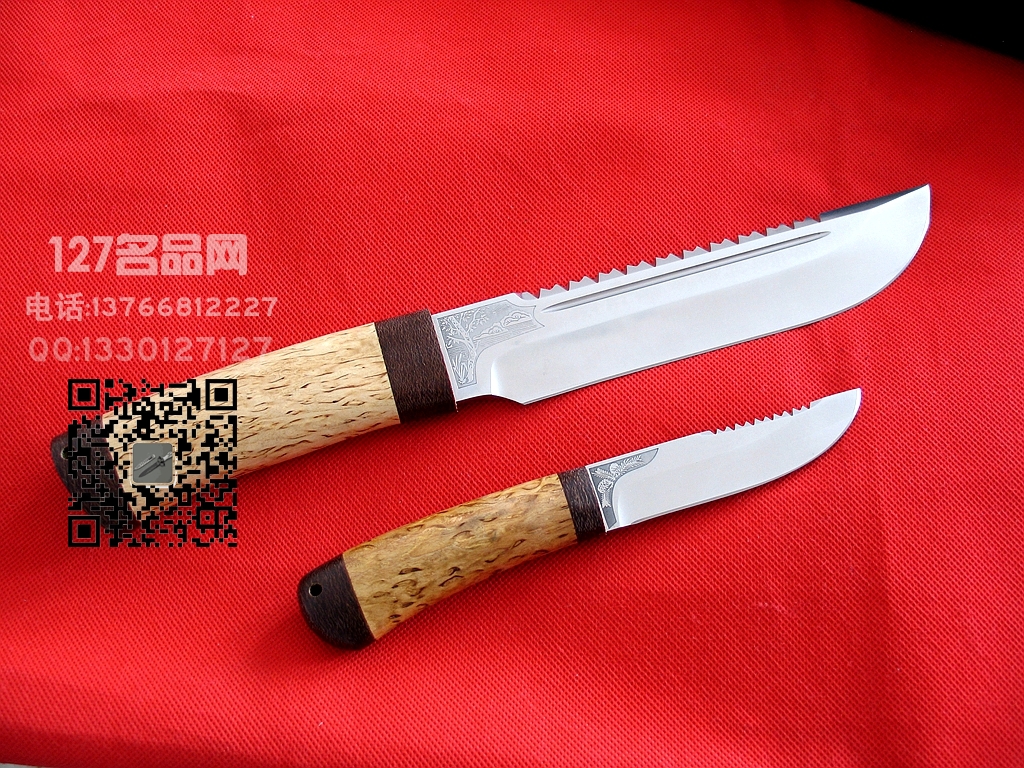 俄罗斯A&R鲁滨逊 半齿子母手工刀 名刀dao127名品网 