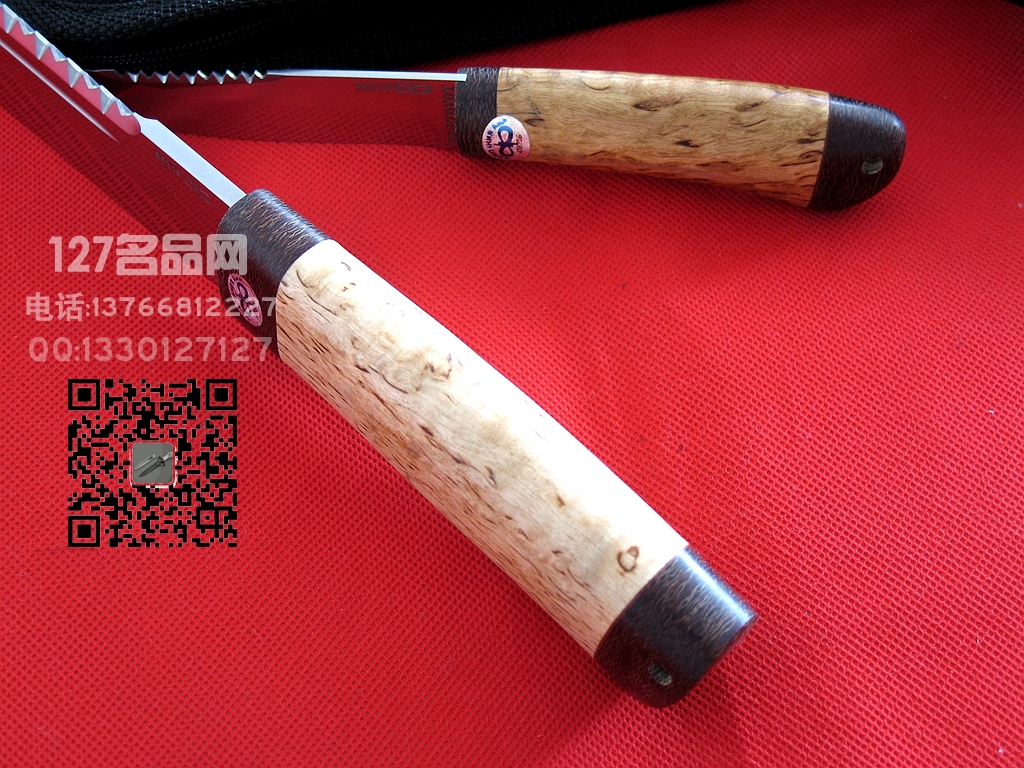 俄罗斯A&R鲁滨逊 半齿子母手工刀 名刀dao127名品网 