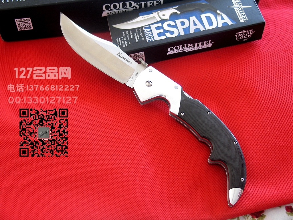 COLD STEEL美国冷钢62NCL史泰龙款大型战术折刀名刀127名品 