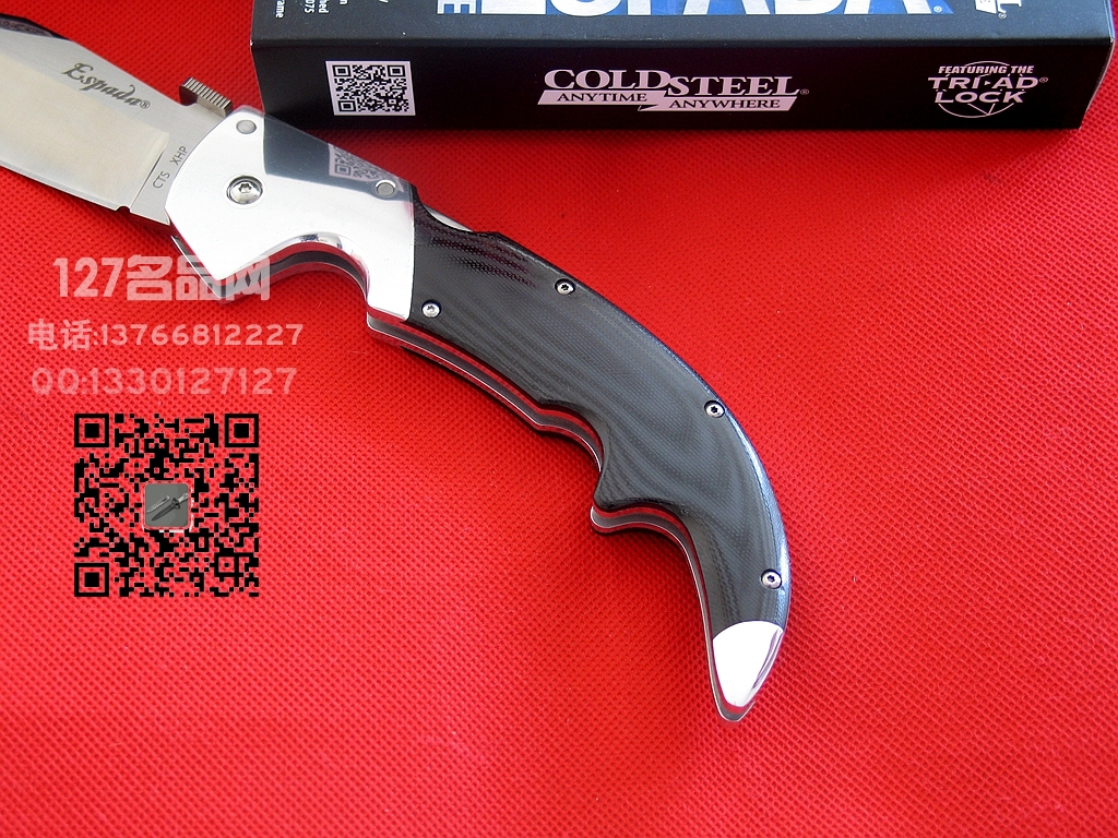 COLD STEEL美国冷钢62NCL史泰龙款大型战术折刀名刀127名品 