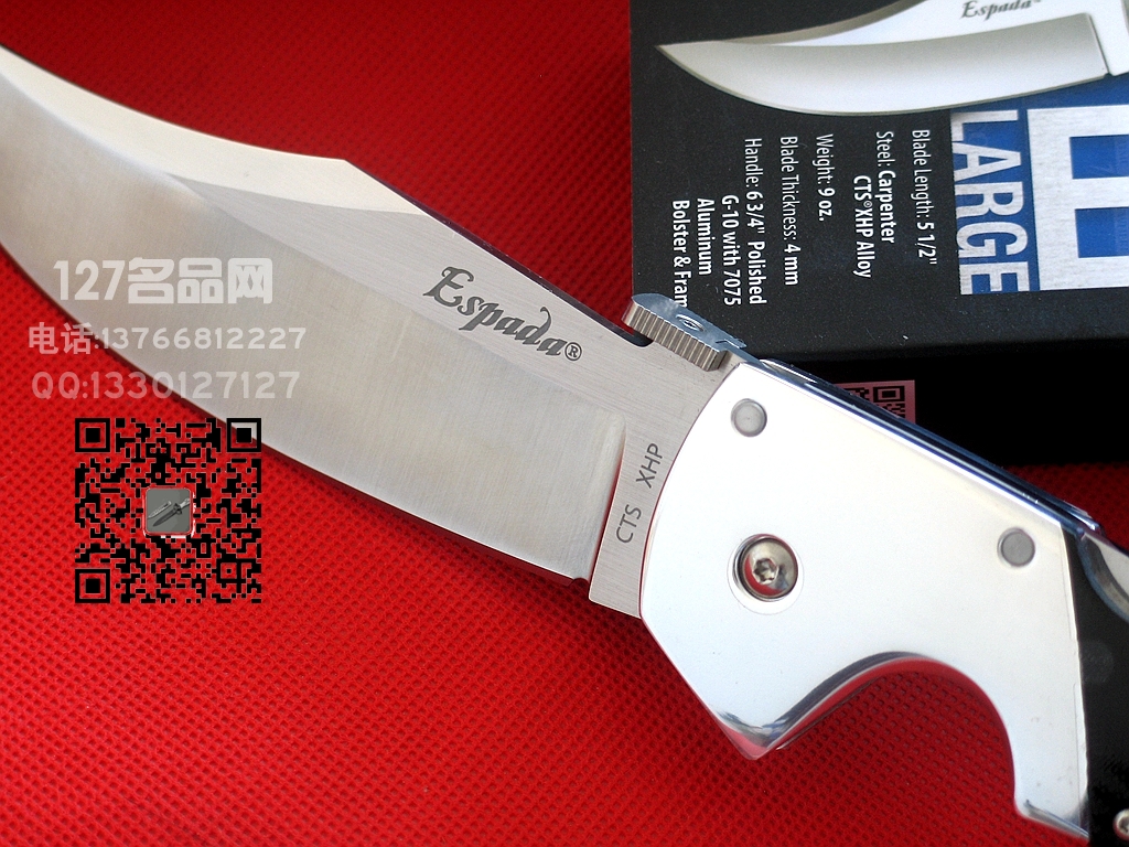 COLD STEEL美国冷钢62NCL史泰龙款大型战术折刀名刀127名品 