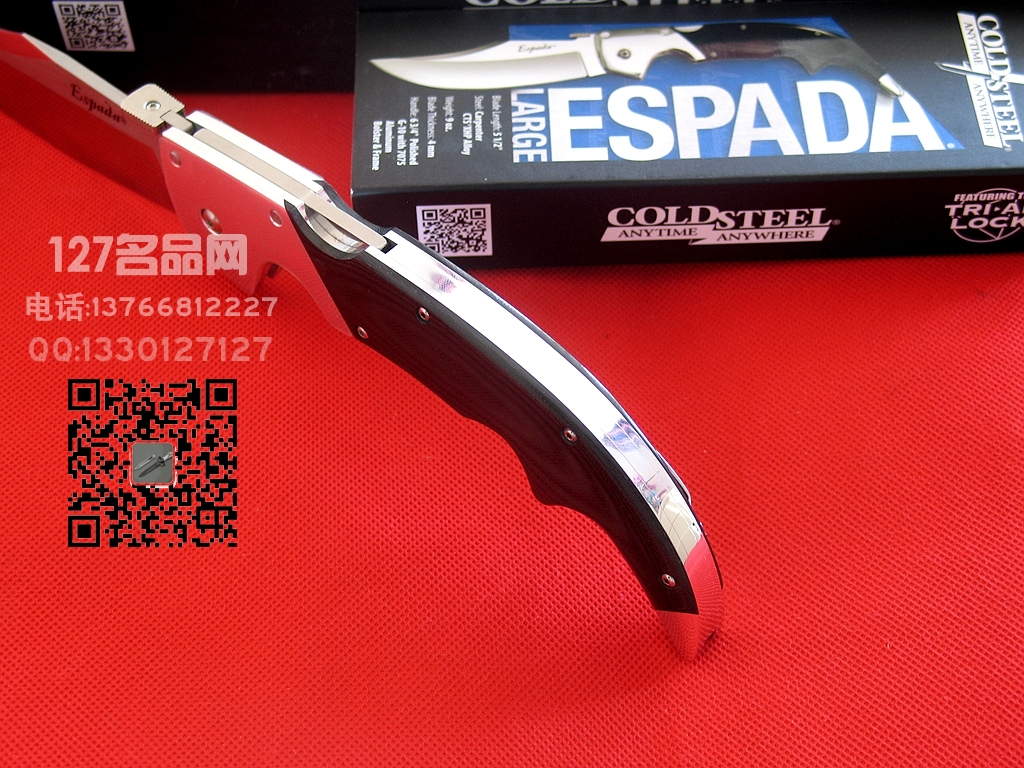 COLD STEEL美国冷钢62NCL史泰龙款大型战术折刀名刀127名品 