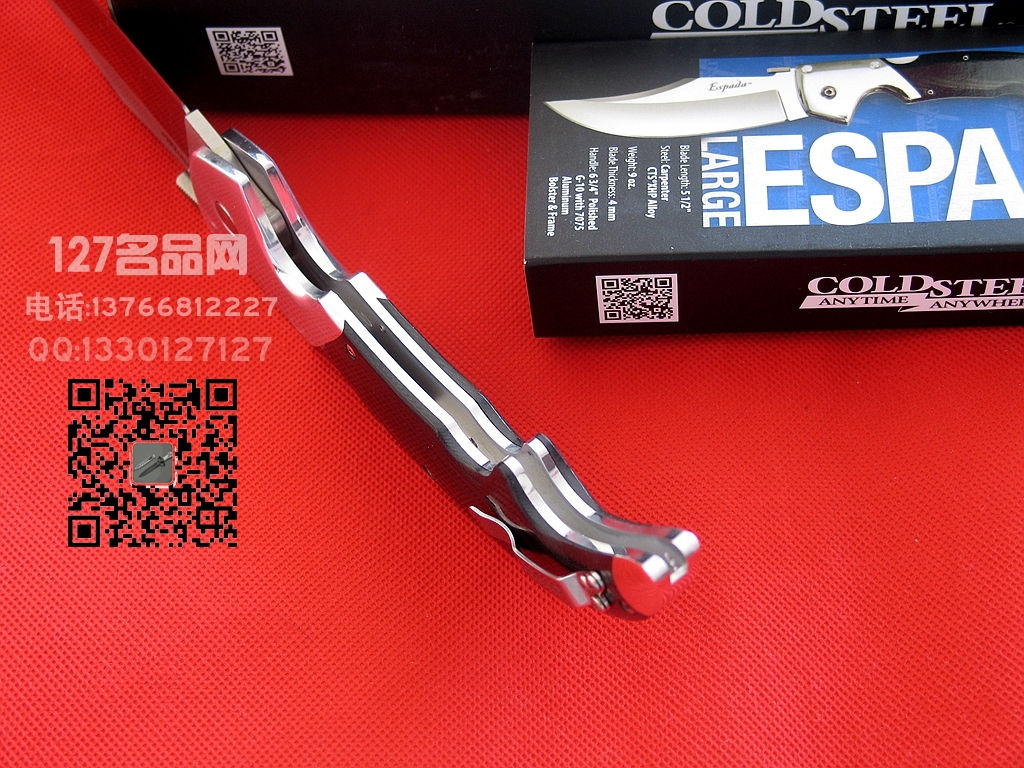 COLD STEEL美国冷钢62NCL史泰龙款大型战术折刀名刀127名品 