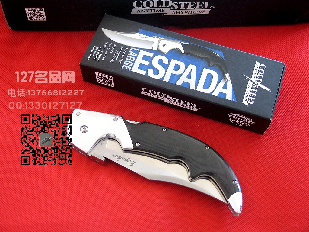 COLD STEEL美国冷钢62NCL史泰龙款大型战术折刀名刀127名品 