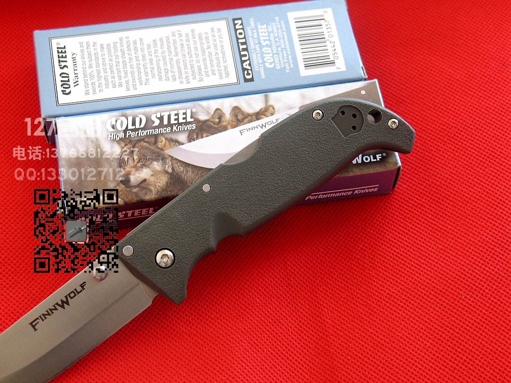 COLD STEEL美国冷钢20NPF芬兰狼战术折刀名刀127名品