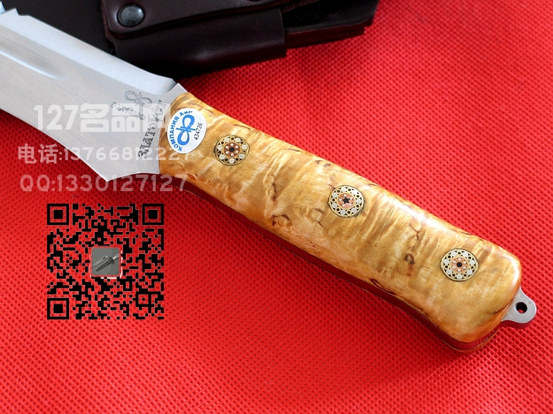 俄罗斯 A&R雪豹 终极生存刀背齿米卡塔柄 手工名刀127名品网