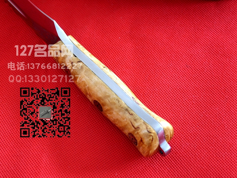 俄罗斯 A&R雪豹 终极生存刀背齿米卡塔柄 手工名刀127名品网