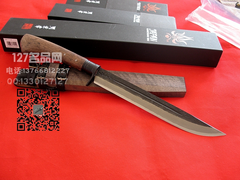 日本关兼常Kanetsune KB114鬼神15层大马士革钢日本名匠127名品 