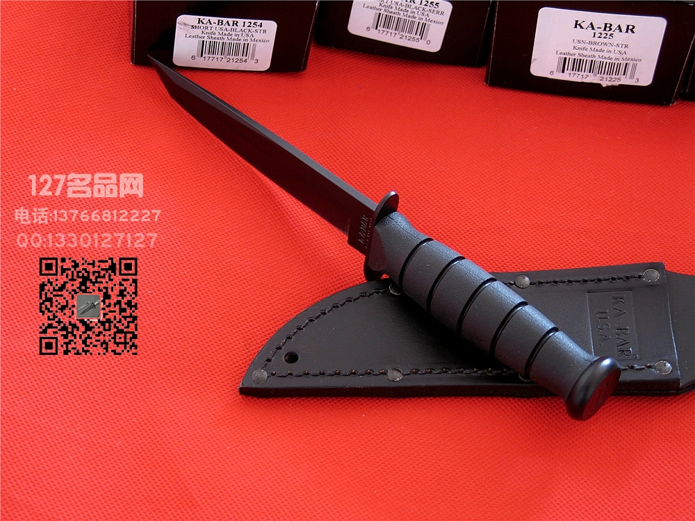 KA-BAR美国卡巴1254短款小武士名刃127名品网