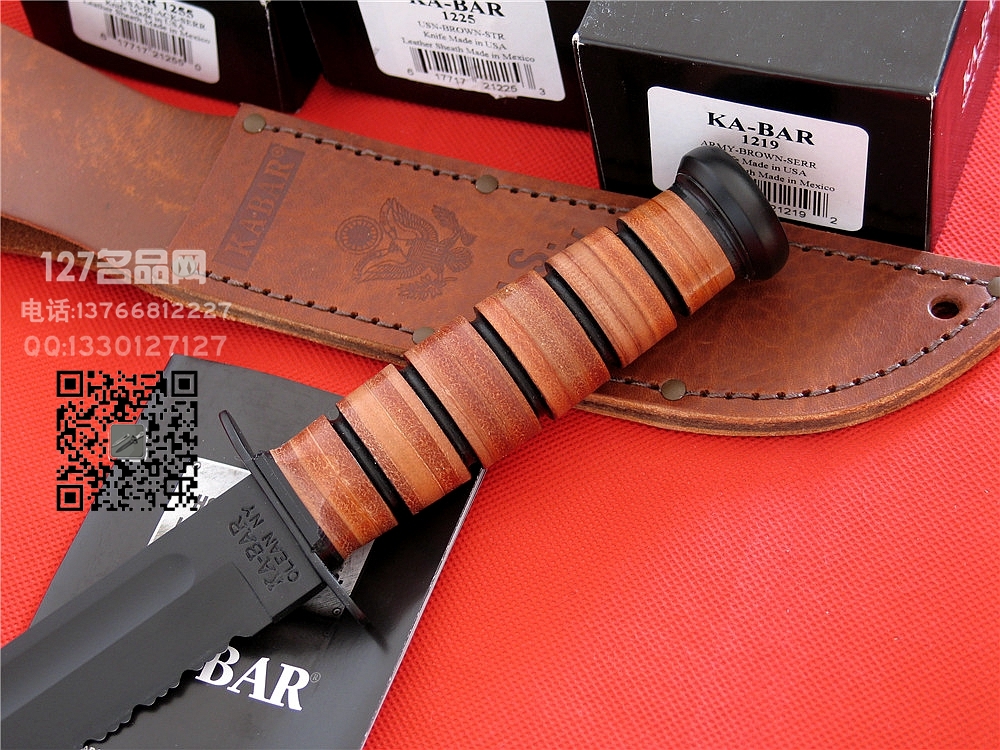 KA-BAR卡巴1219美国陆军专用刃127名品网 