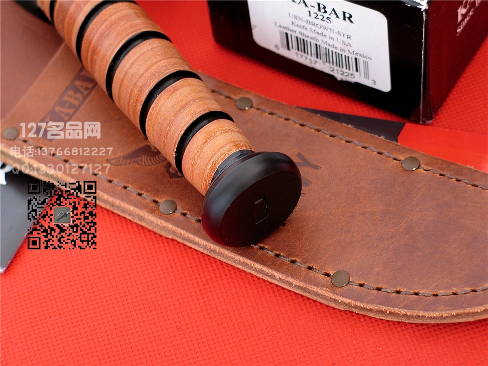 KA-BAR卡巴1225全刃美国陆军专用刃127名品网 