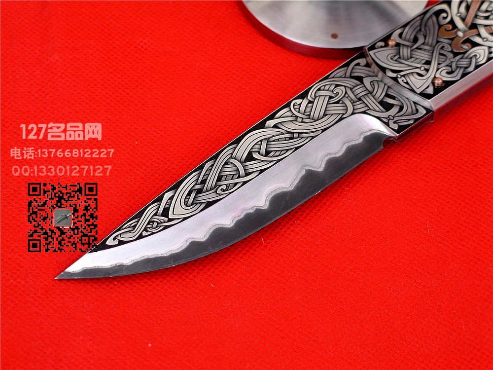 瑞典手工雕刻大师安德森 海盗船大马士革唯一版 127名品