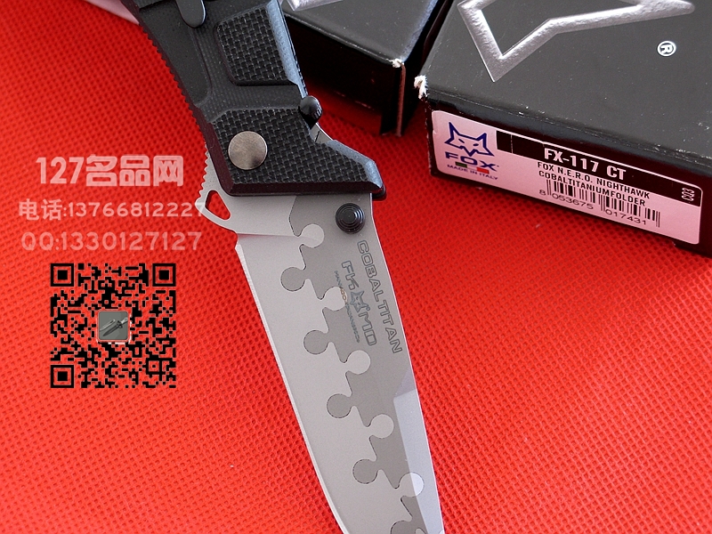 FOX意大利狐狸FX-117CT夜鹰战斗折刃 127名品网