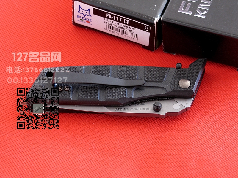 FOX意大利狐狸FX-117CT夜鹰战斗折刃 127名品网