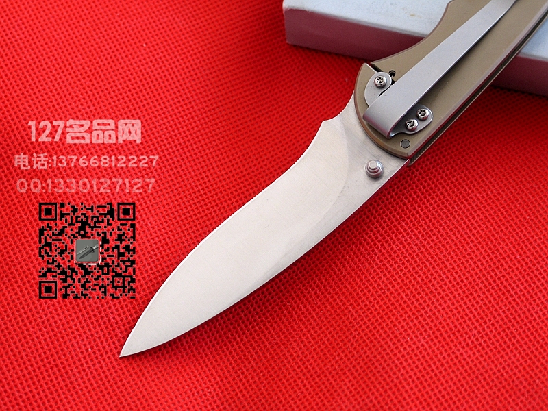 FOX意大利狐狸FX-180B钛柄ATS-34钢折刃127名品网 