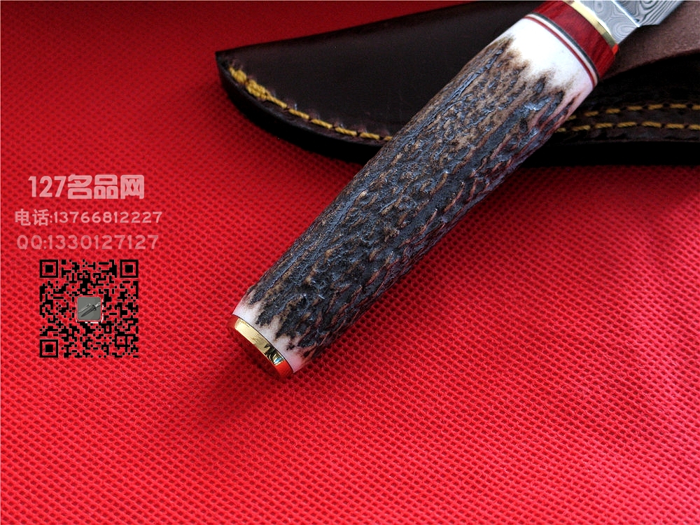Muela西班牙鹿牌BW-6DAN小猎手大马士革钢狩猎刀127名品