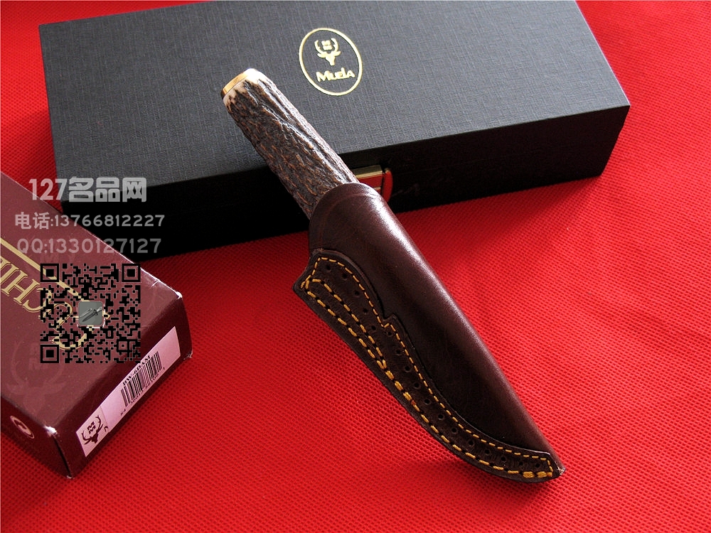 Muela西班牙鹿牌BW-6DAN小猎手大马士革钢狩猎刀127名品