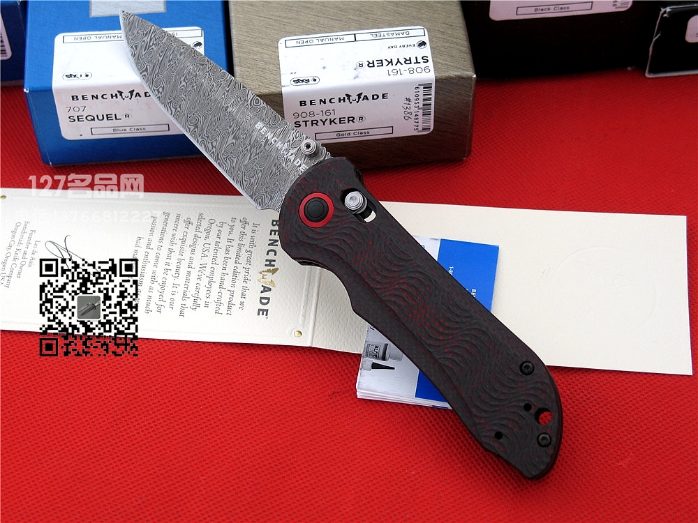 美国蝴蝶Benchmade 908-161大马士革全球限量珍藏版