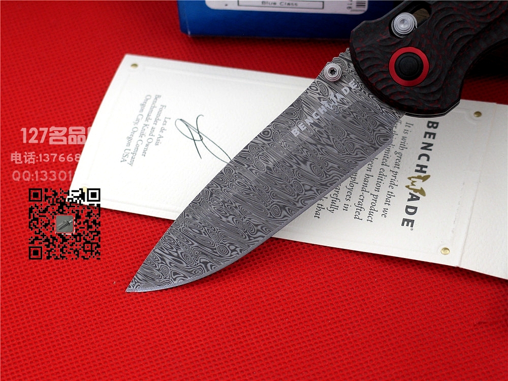 美国蝴蝶Benchmade 908-161大马士革全球限量珍藏版