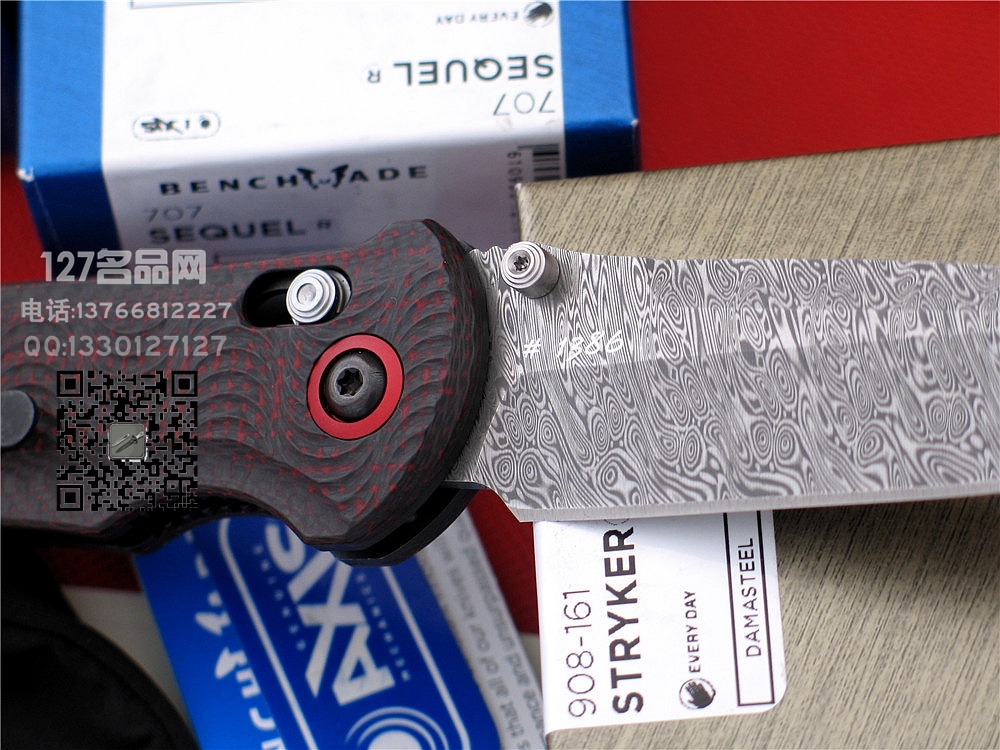 美国蝴蝶Benchmade 908-161大马士革全球限量珍藏版