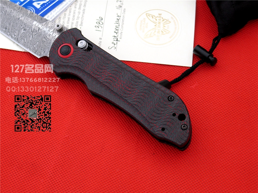 美国蝴蝶Benchmade 908-161大马士革全球限量珍藏版