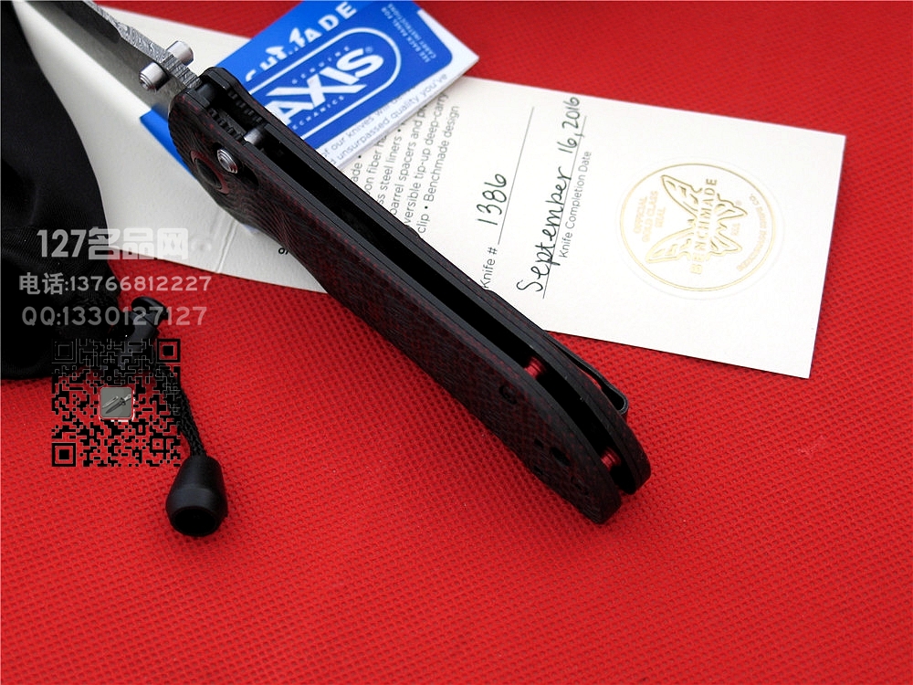 美国蝴蝶Benchmade 908-161大马士革全球限量珍藏版