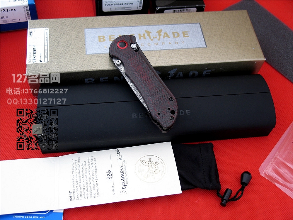 美国蝴蝶Benchmade 908-161大马士革全球限量珍藏版