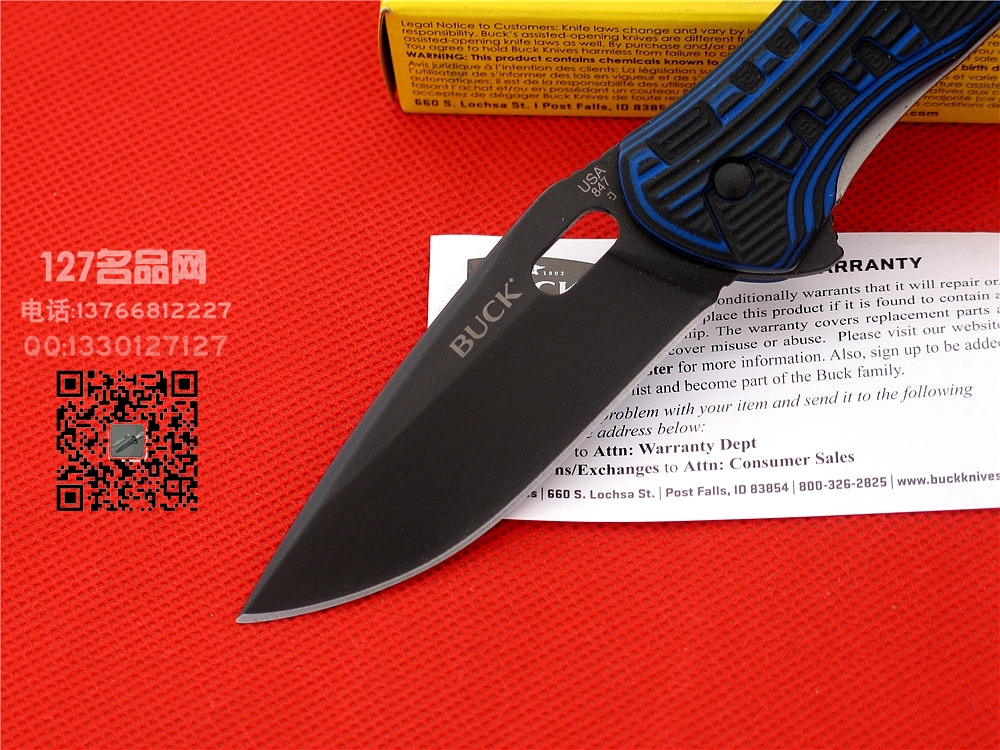 美国BUCK巴克847BLS新版Bos热处理S30V钢折刀 世界名刀127名品