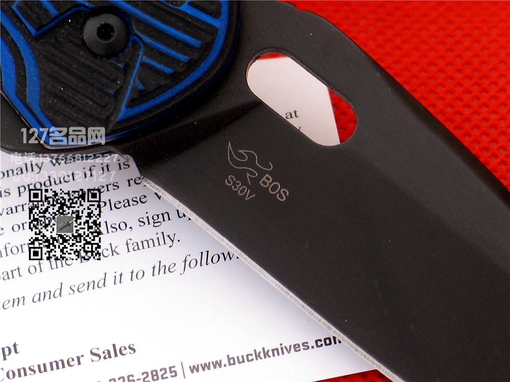 美国BUCK巴克847BLS新版Bos热处理S30V钢折刀 世界名刀127名品