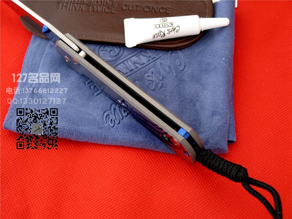 美国克里斯·里夫Chris Reeve大沙本沙紫水晶雕花折刀127名品网