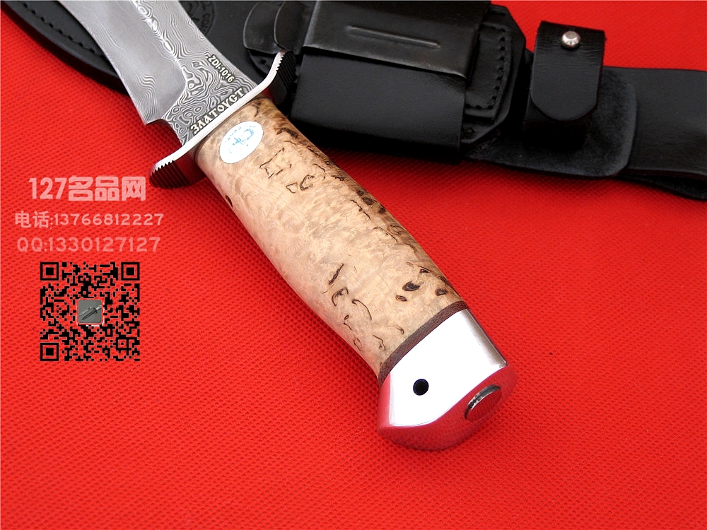 俄罗斯A&R生存者大马士革生存刀 手工名刀127名品网