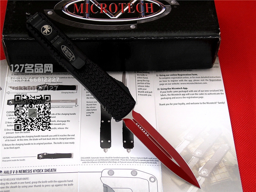 Microtech微技术122超智星战版 双锋直跳名刀127名品 