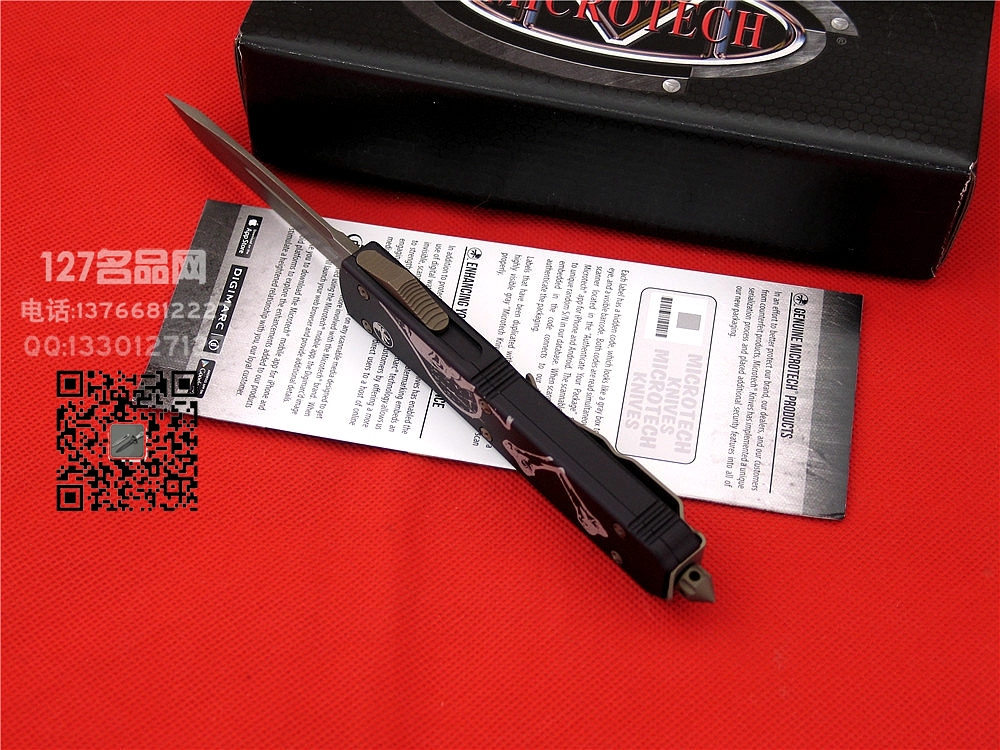 Microtech微技术 121-13DC纪念版防划刃面单锋直跳127名品 