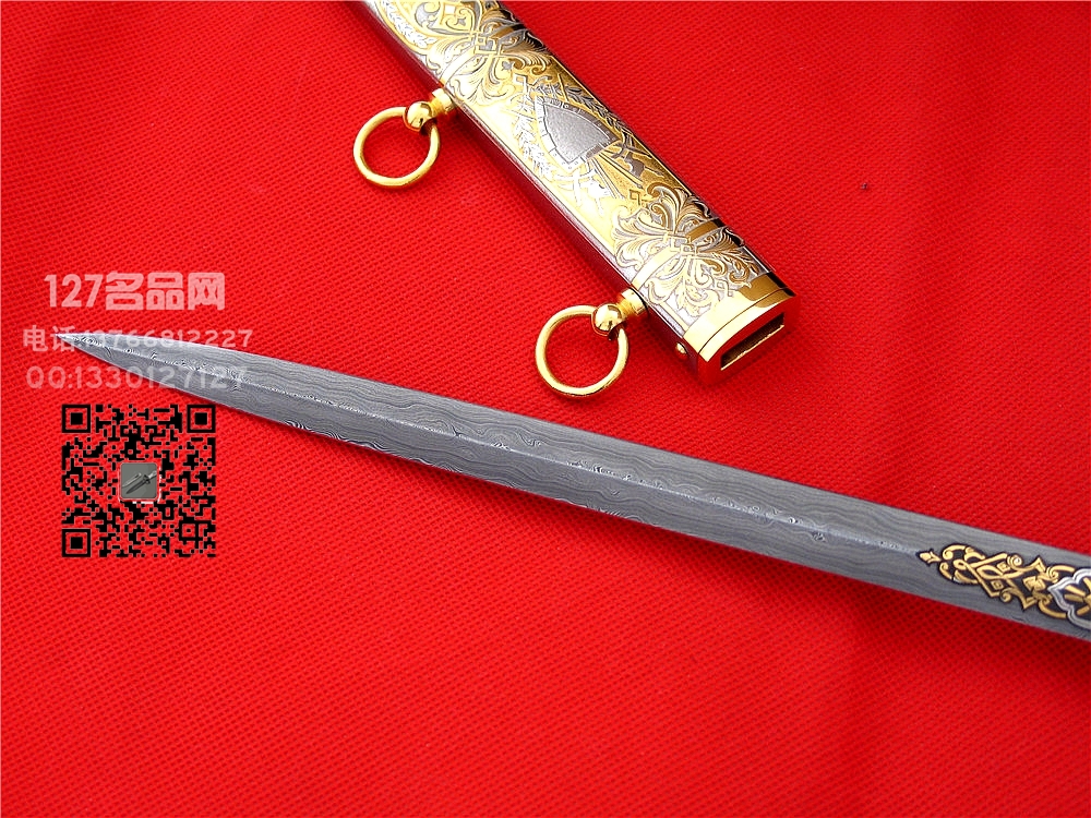 俄罗斯元师佩剑大马士革佩刀 世界名革剑名刀127名品网