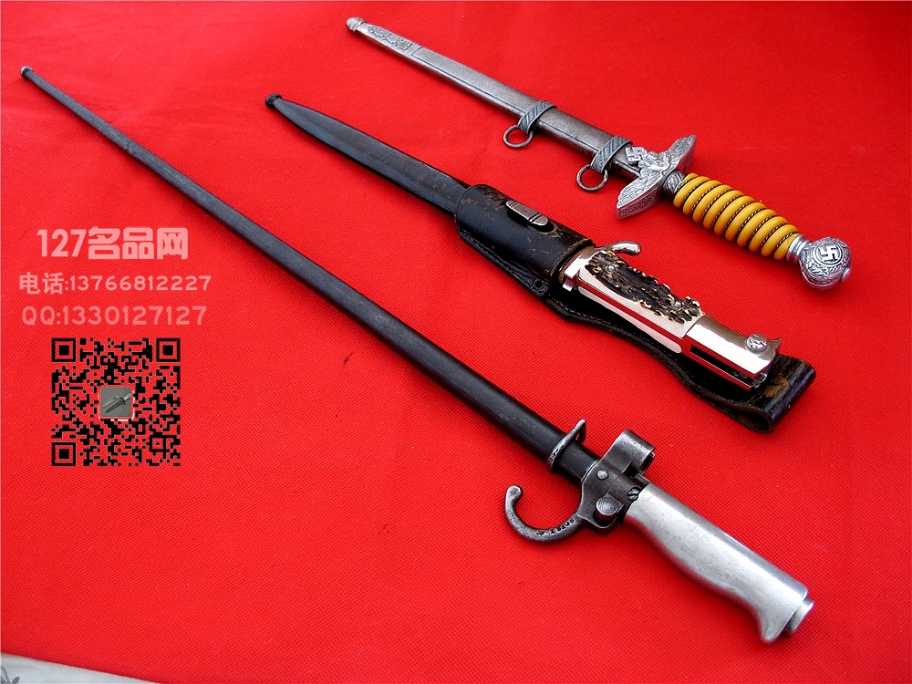 法国林白刺刀M1886带护手勾军刀 127名品