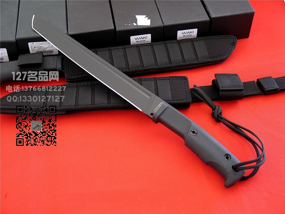 Extrema Ratio极端武力WAKI BLACK战术排障刀黑色 世界名刀