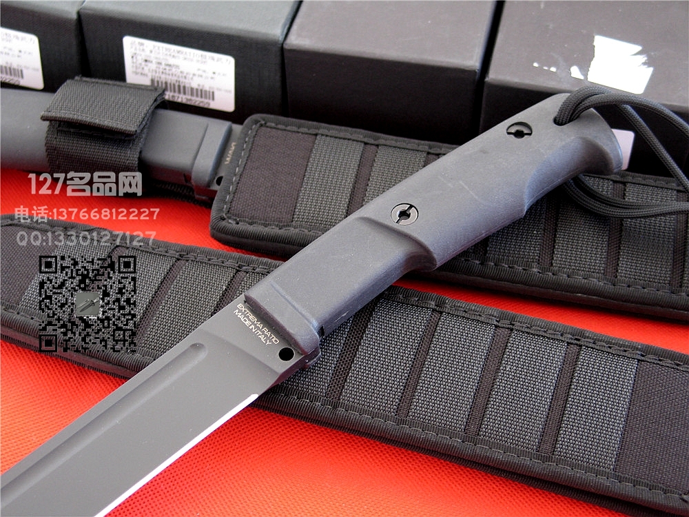 Extrema Ratio极端武力WAKI BLACK战术排障刀黑色 世界名刀