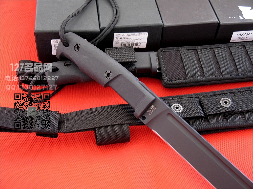 Extrema Ratio极端武力WAKI BLACK战术排障刀黑色 世界名刀