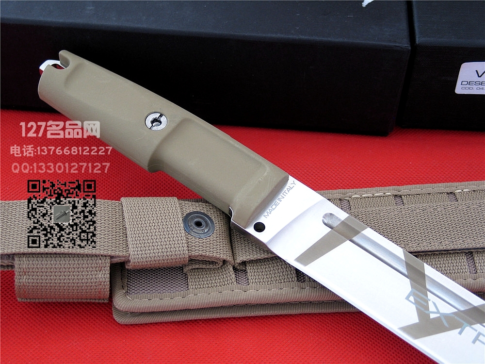 Extrema Ratio极端武力WAKI DEERT CAMO战术排障刀T头钢本色