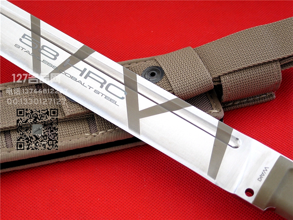 Extrema Ratio极端武力WAKI DEERT CAMO战术排障刀T头钢本色