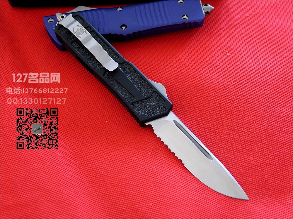 美国微技术 MICROTECH圣甲虫半齿军用直跳刀127名品网