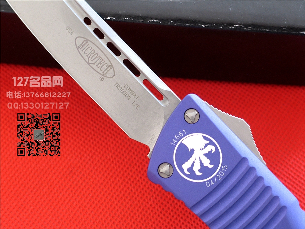 美国微技术MICROTECH蓝色战术恐龙T头直跳127名品网