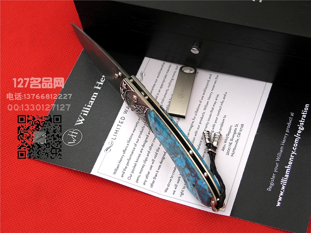 美国威廉亨利William Henry B12 LIBERATOR大马士革手工全球限量版