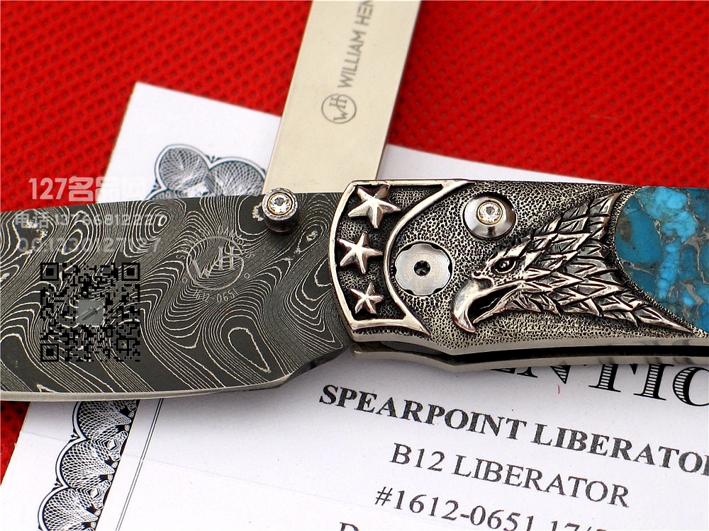 美国威廉亨利William Henry B12 LIBERATOR大马士革手工全球限量版