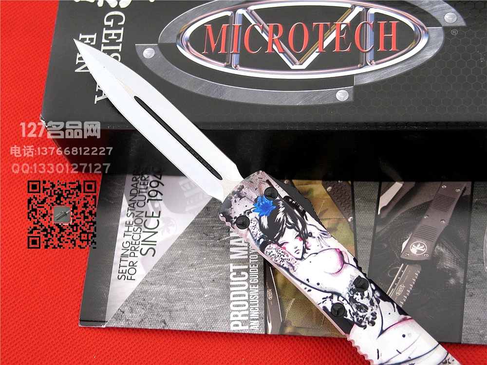 微技术Microtech 云者 订制版双锋直跳127名品名刀 