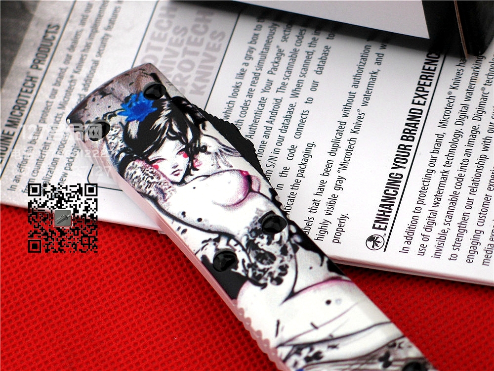 微技术Microtech 云者 订制版双锋直跳127名品名刀 