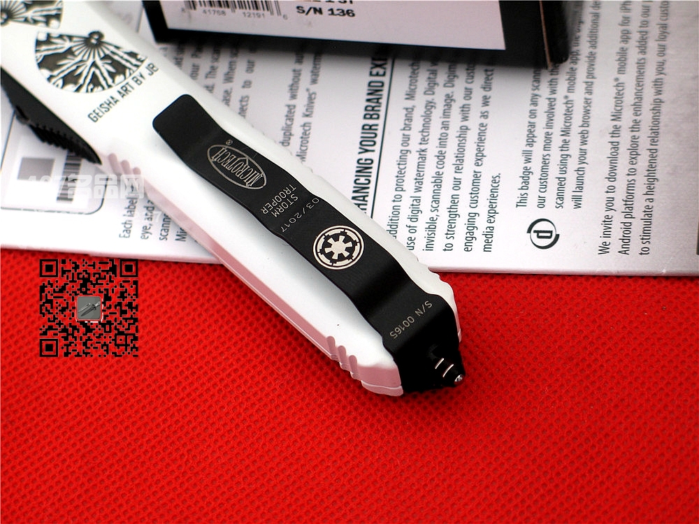 微技术Microtech 云者 订制版双锋直跳127名品名刀 
