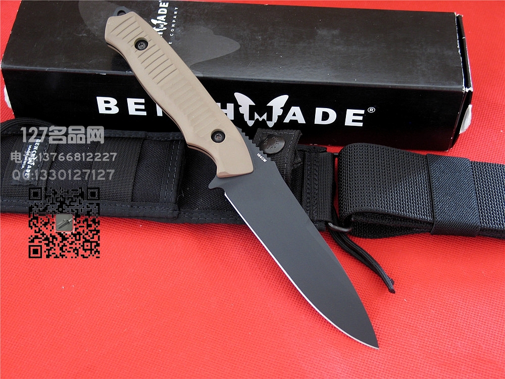 美国蝴蝶BENCHMADE 140BKS猎虎沙色柄127名品网